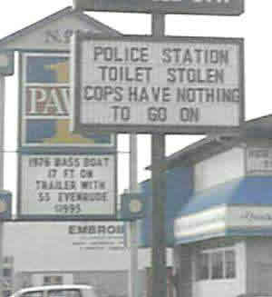 Toilet Stolen